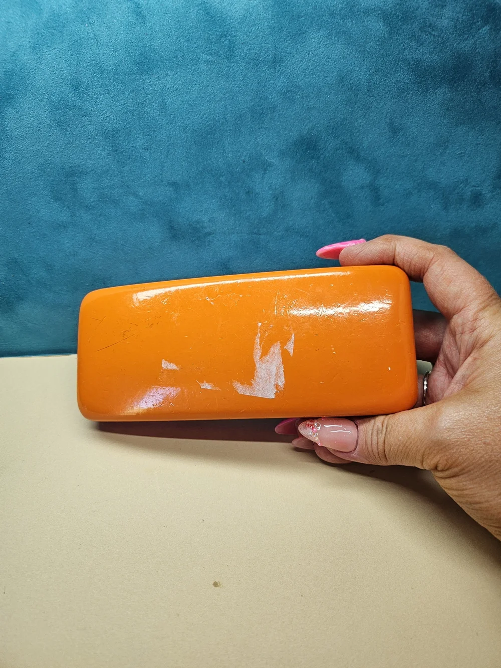 Kate Spade Pink and Orange Hard Sunglasses Case